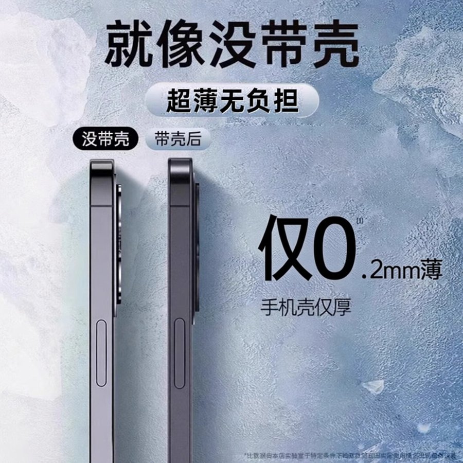 [冰砂散热]磨砂防摔手机壳 高级透明款