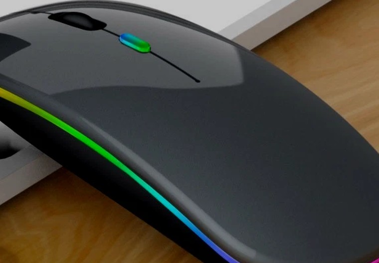 RGB 无线鼠标 双模连接 静音办公款 细节图1