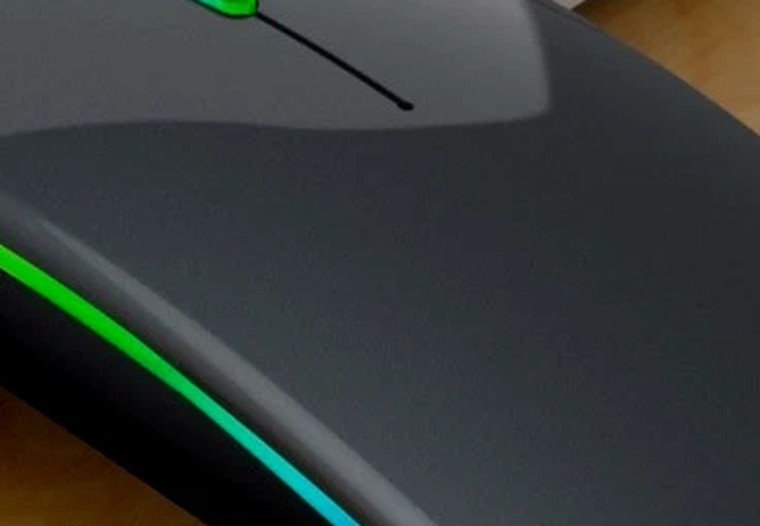 RGB 无线鼠标 双模连接 静音办公款 细节图2